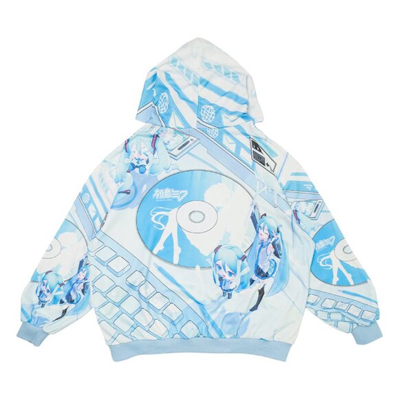 ACDC RAG x Hatsune Miku Forever Light Blue Oversized Hoodie - Picture 2 of 8